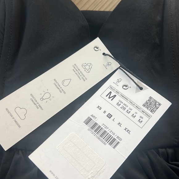 Zara Empire Waist Spaghetti Strap Midi Dress - Picture 8 of 8